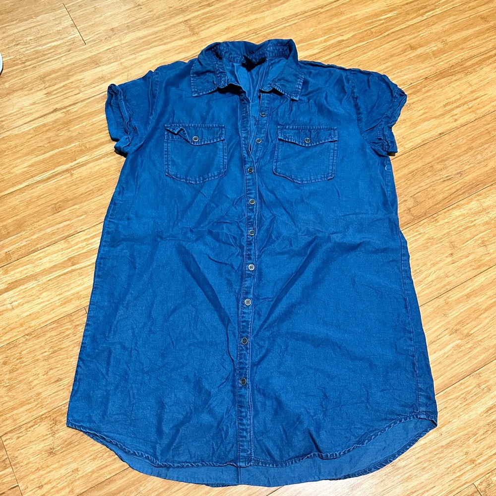 Chambray Light Weight Tunic Dress